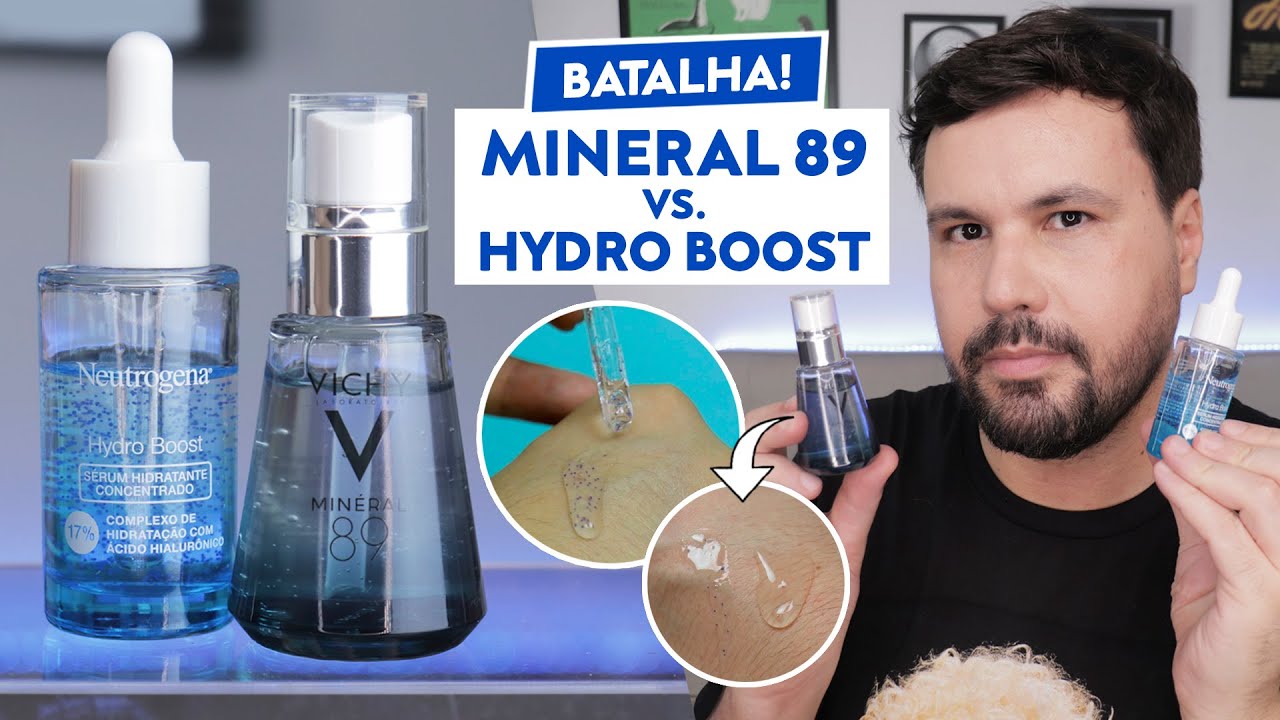 MINERAL 89 VS SÉRUM HYDRO BOOST Comparativo Vichy vs Neutrogena