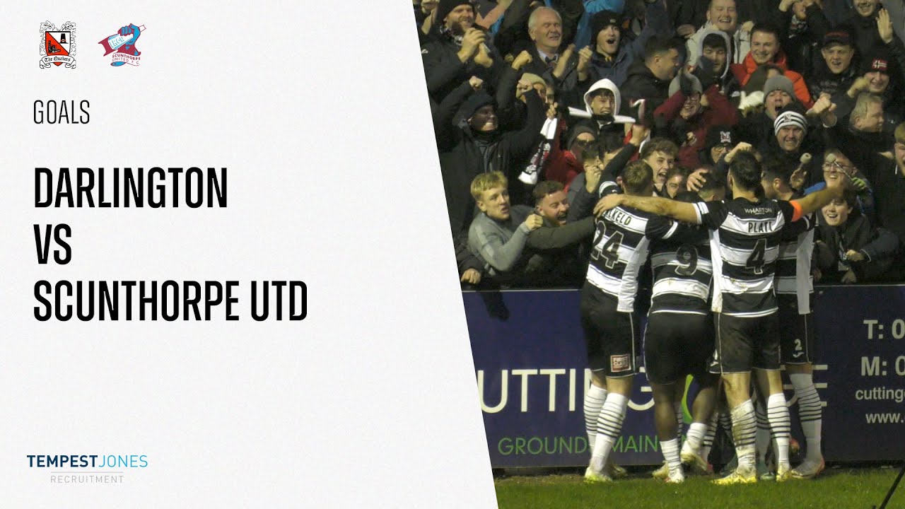 Goals: Darlington v Scunthorpe United
