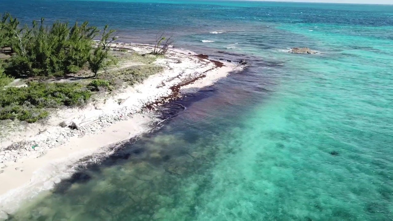Grand Turk Cruise Port and Carnival Cruise Ship by Drone (4K)