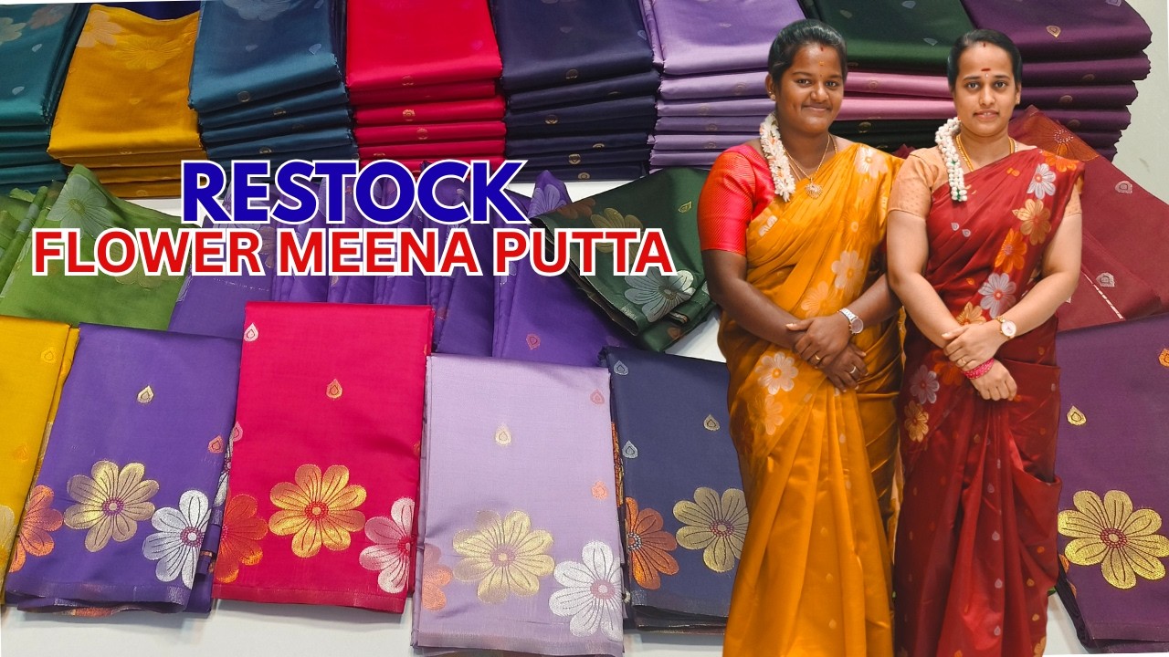 Flower putta saree restock again😍low budget collection and trending #saree JAYAN TEX is live