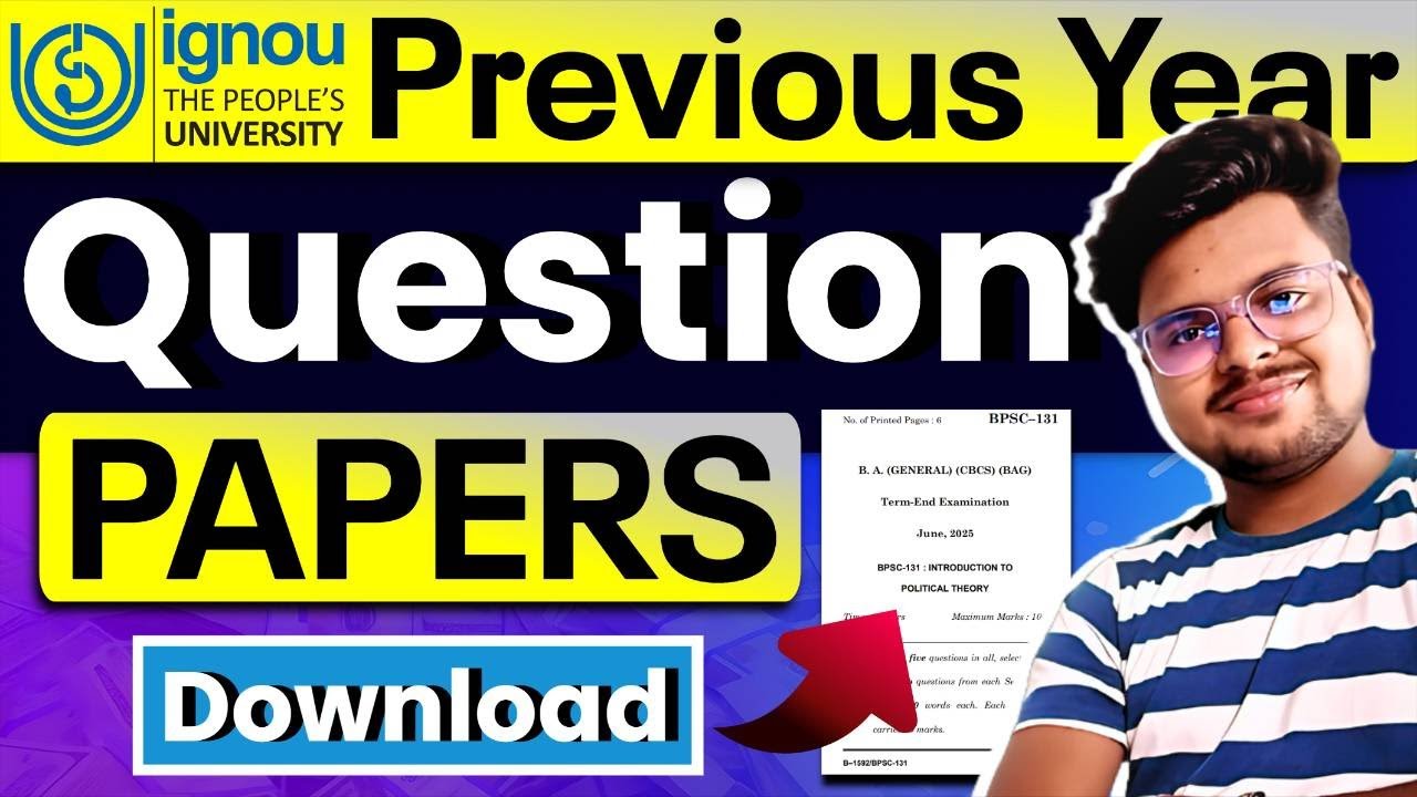 🔥 How to Download IGNOU Previous Year Question Papers Step by Step?
