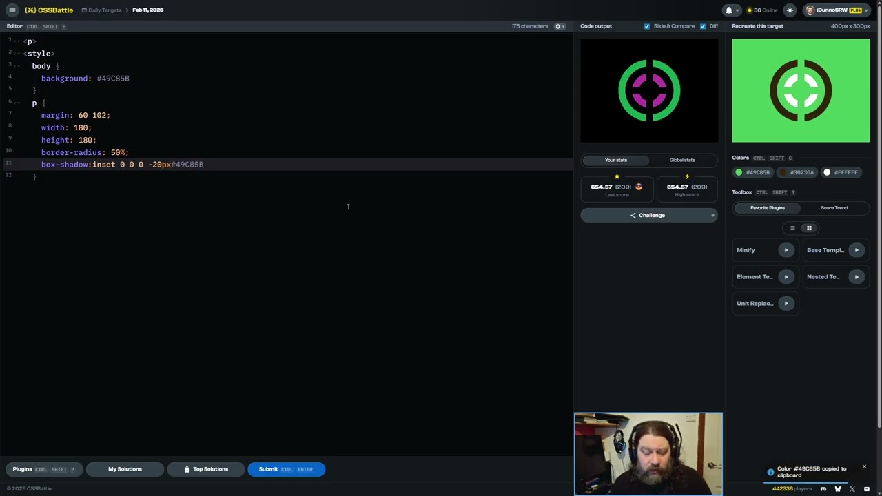 CSS Battle 2026-02-11