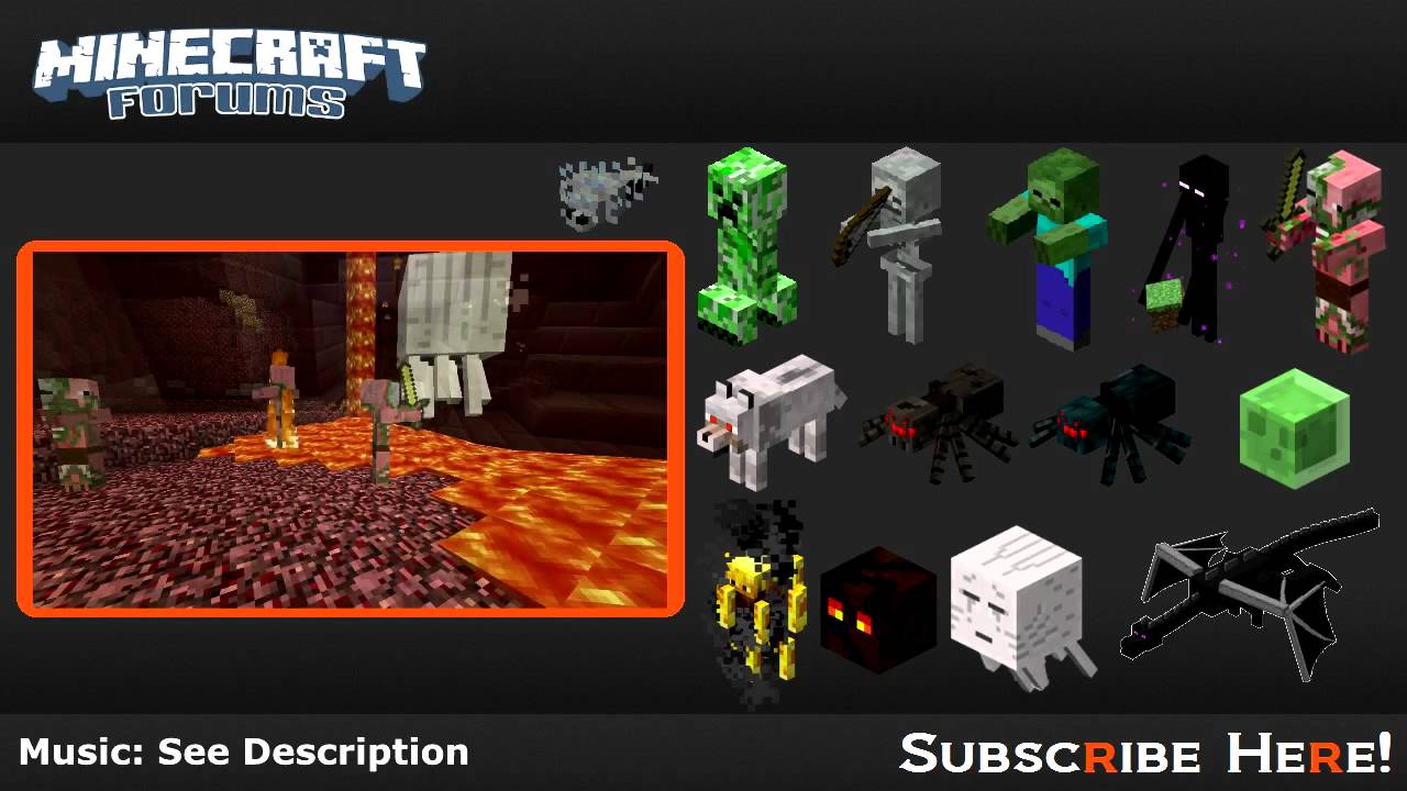 Мобы в Minecraft: Враждебные мобы (+Хаб)