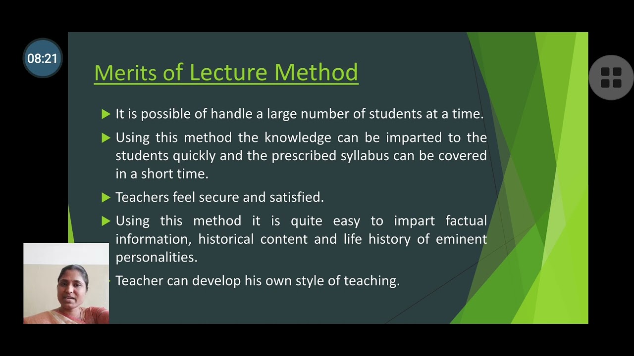 PART I - Teacher Centred Method (Lecture method)- Pedagogy subject