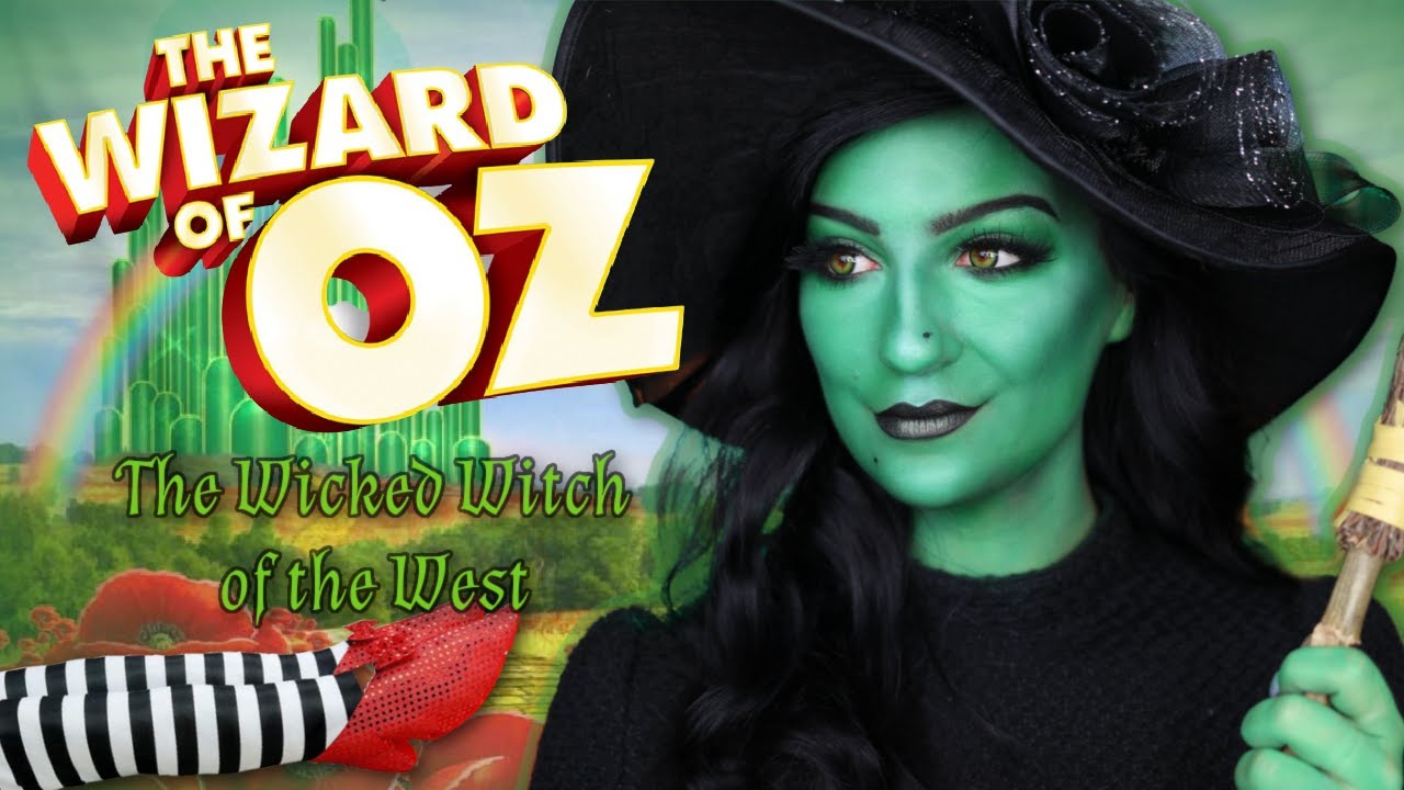 Wicked Witch of the West Inspired Makeup Tutorial👠🖤【The Wizard of Oz】| Madalyn Cline