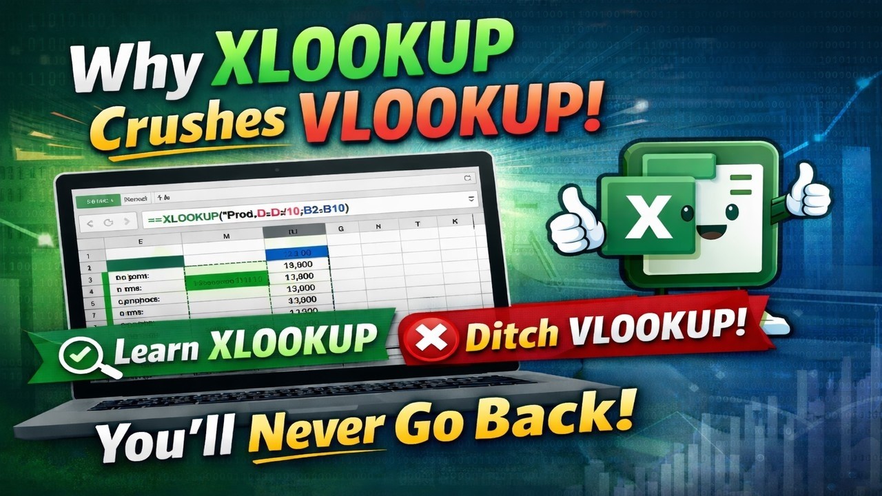 How to use Xlookup in Microsoft Excel | Xlookup vs Vlookup