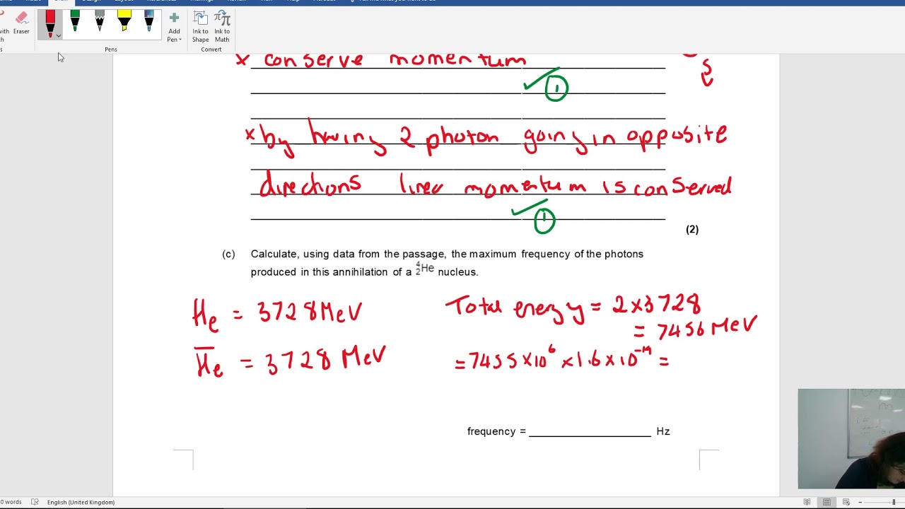 Question 6 Particle physics