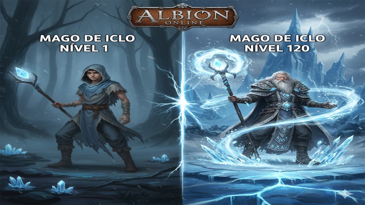 🛡️JOGANDO ALBION ONLINE 1ºVEZ JOGANDO  TOMEI MINHA DECISÃO SEREI O MELHOR MAGO DE GELO DO ALBION