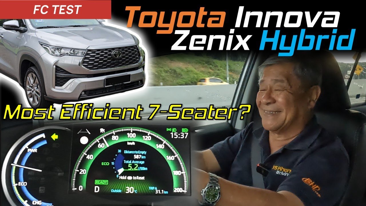 Toyota Innova Zenix Hybrid Fuel Consumption Test - Most Fuel Efficient 7-Seater? | YS Khong Driving