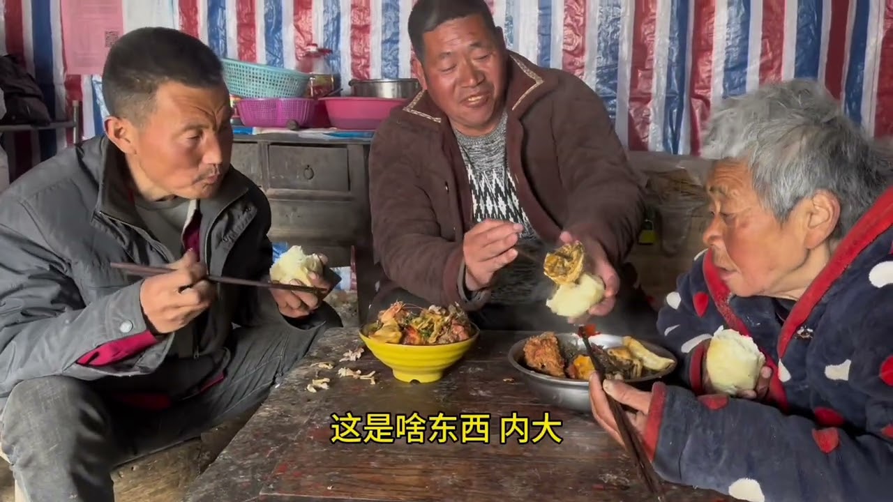 今天在峰家热菜，峰妈比以前气色好点了，虽然这个菜不是很好，但是比峰做的好。#记录真实生活 #乡村守护人