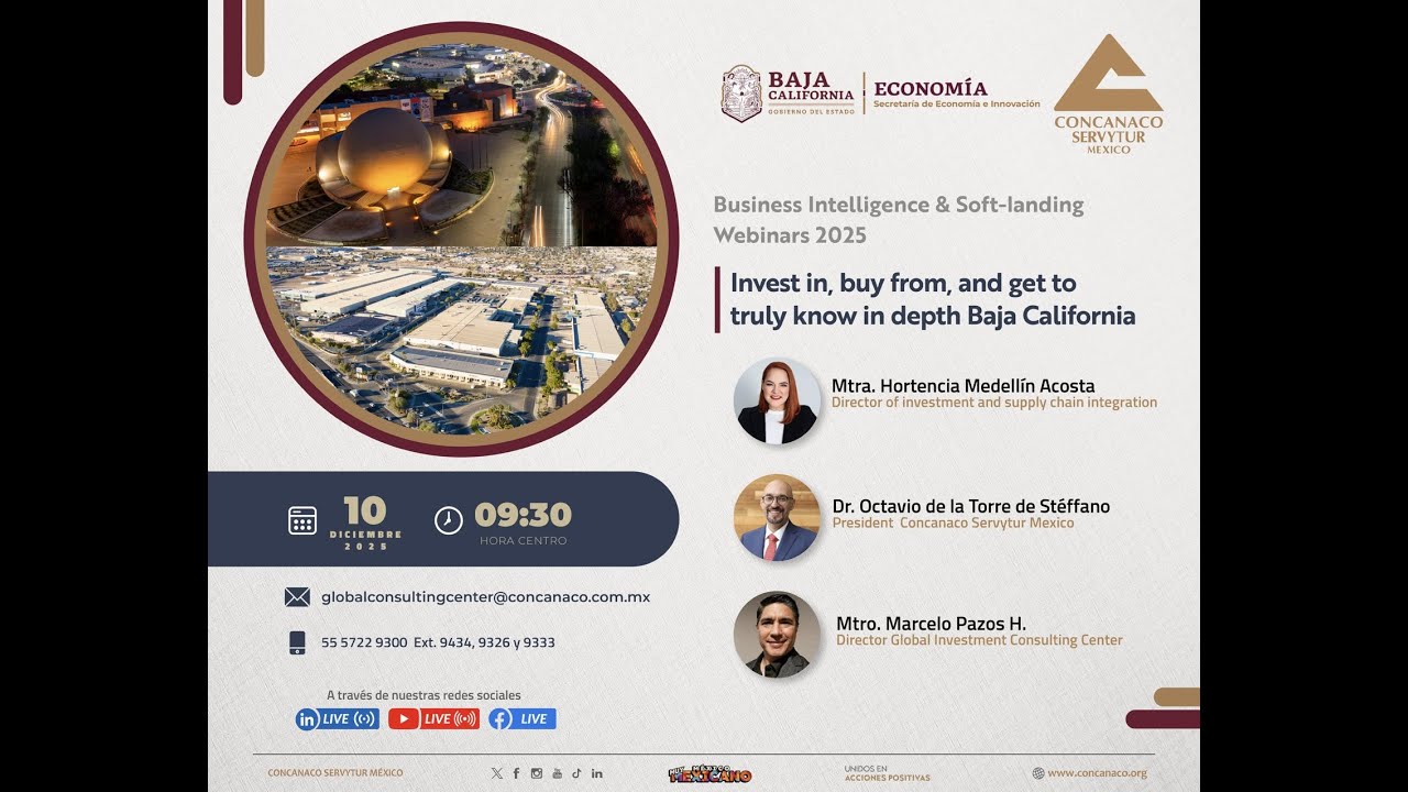 #EnVivo Business Intelligence & Soft-landing Webinars 2025