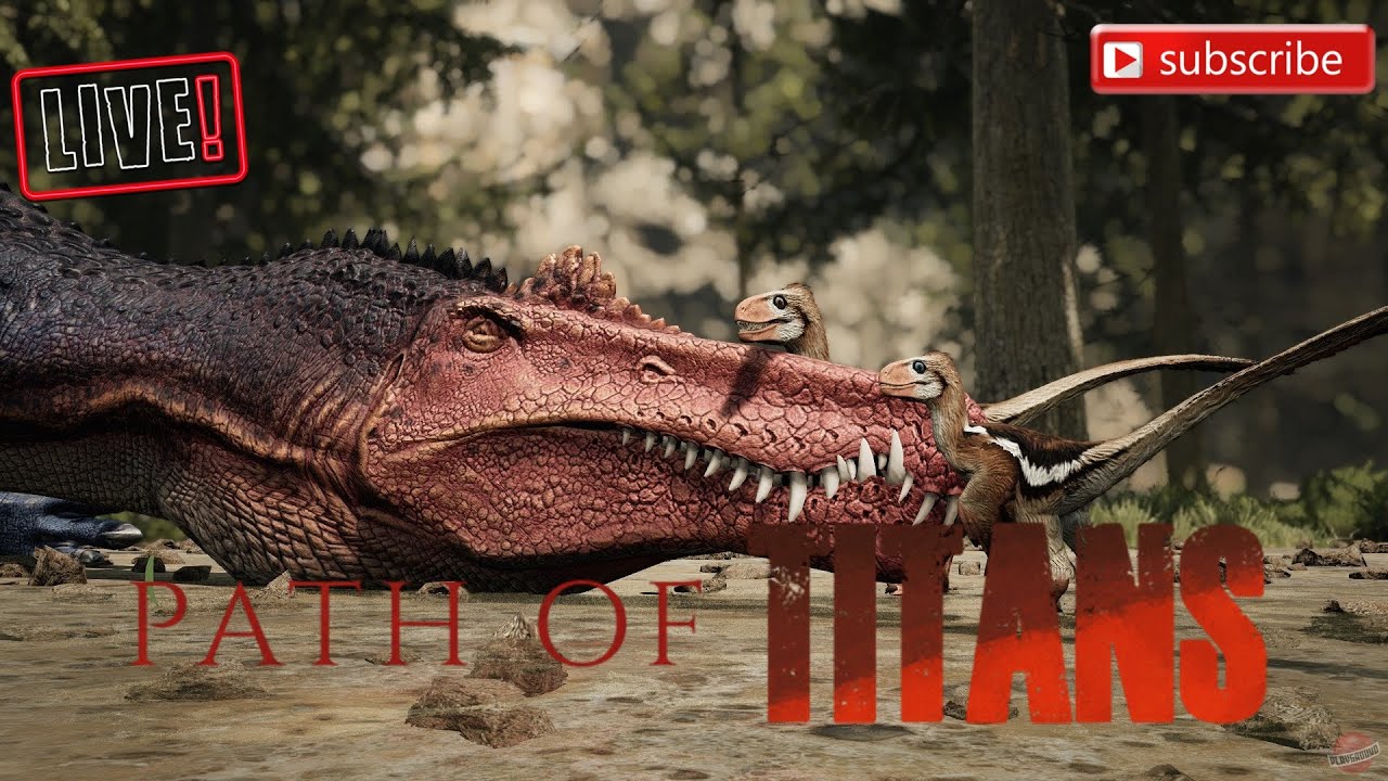 PART 7 :Growning EVERY dino AGAIN! and helping others grow Path of titans #gameplay #dino #survival