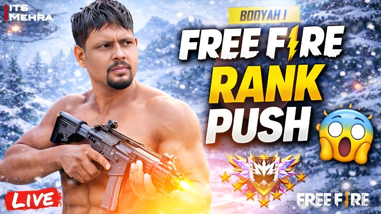 FREE FIRE LIVE 🔴 Rank Push | Pro Gameplay | Indian Server | Its Mehra #garenafreefire