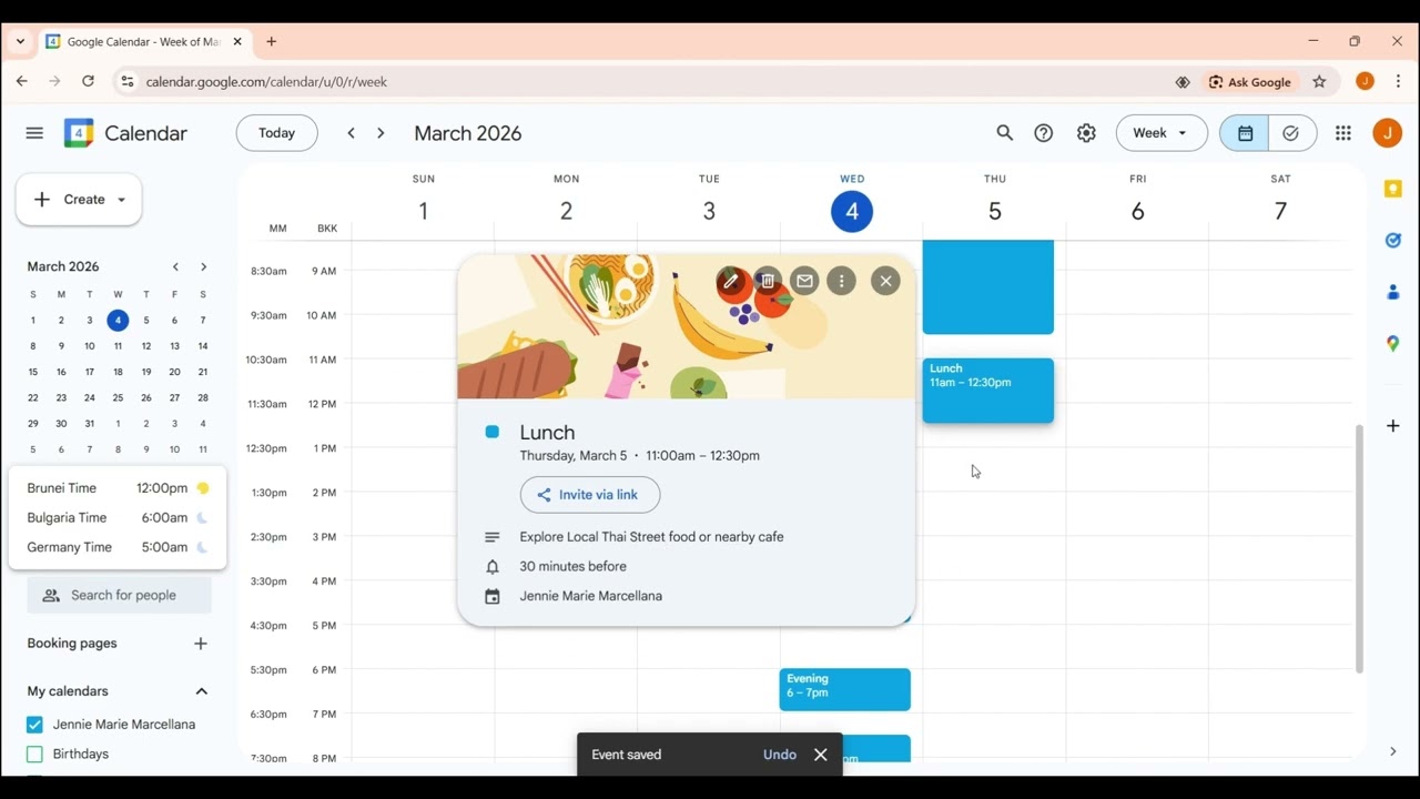 CalendarManagement&Travel_Itinerary