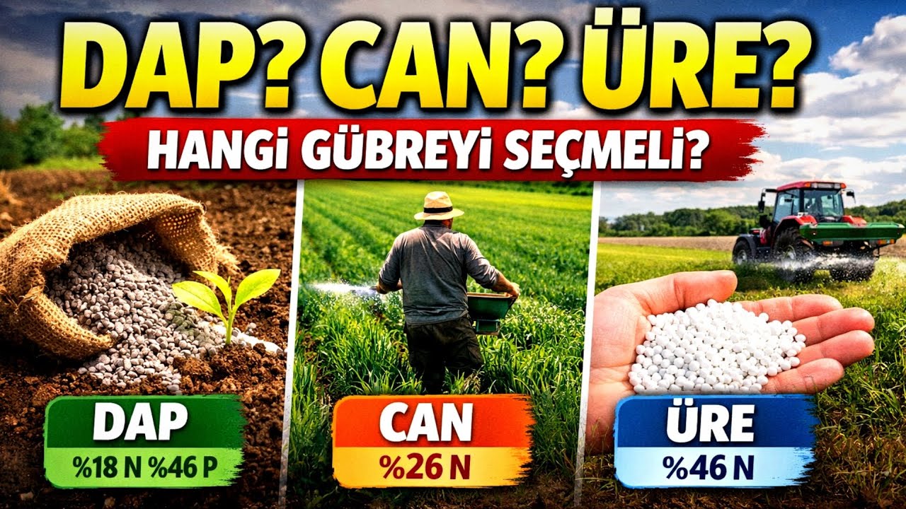 Gübre Almadan Önce MUTLAKA Bil❗DAP–CAN–ÜRE Farkı Nedir❓Gübrelerin Faydası Nelerdir Ne Zaman Verilir