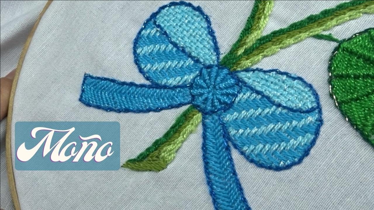 Bordado sencillo para MOÑOS 🎀 Un Mundo Maravillisa