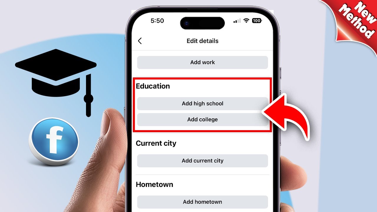 How to add education in Facebook profile - Full Guide