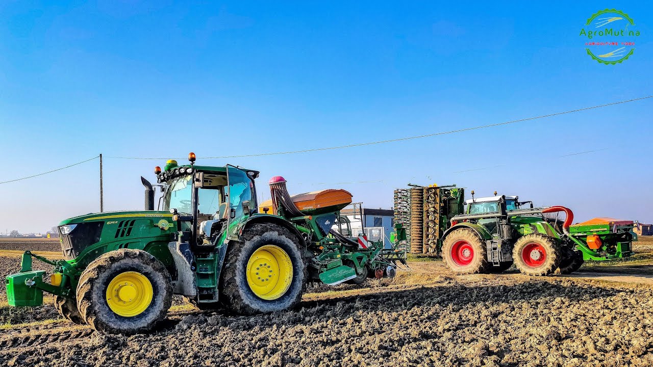 Semina Grano 2019 | Seeding Wheat | Fendt930 | John Deere 6215R & 7530 | Amazone | [GoPro][4K]