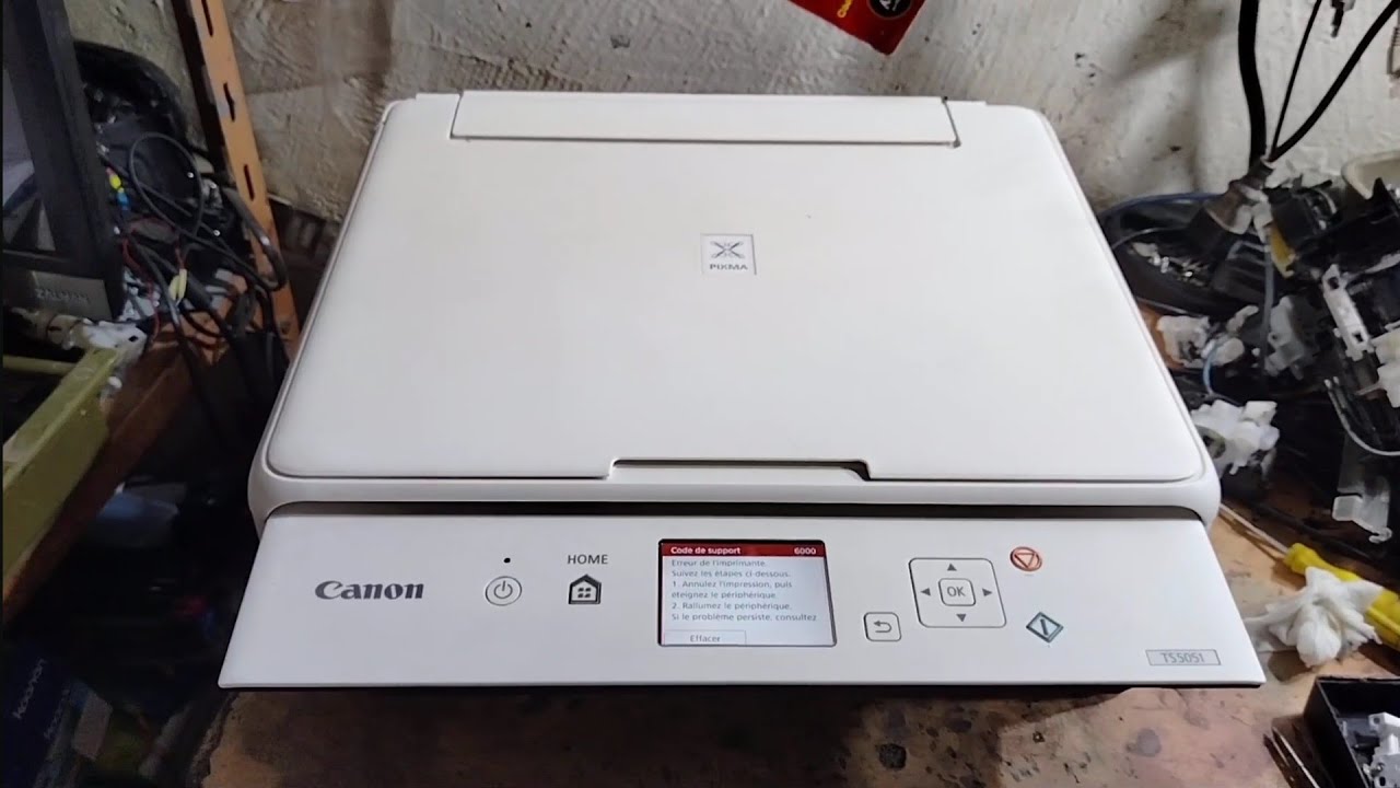 Code de support 6000 canon ts 5051