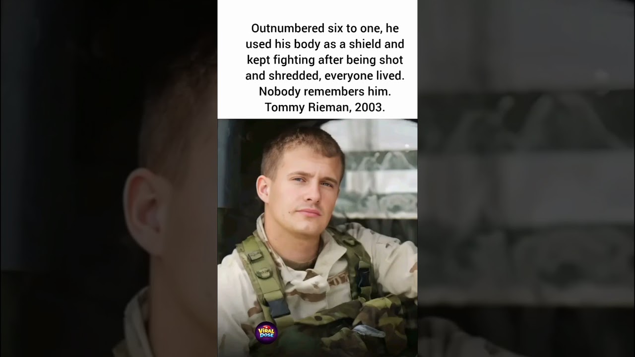 Shot and shredded. He used his body as a shield so everyone else could live. #MilitaryHeroes