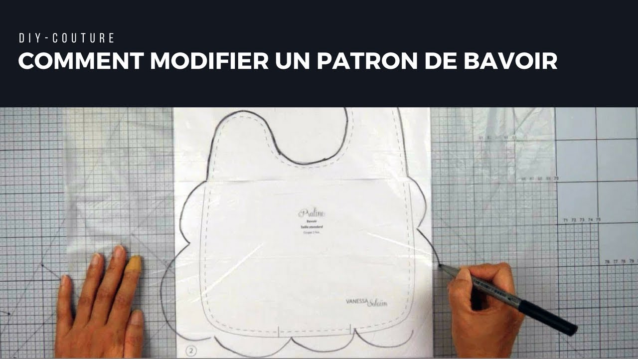 Comment modifier le patron d'un bavoir