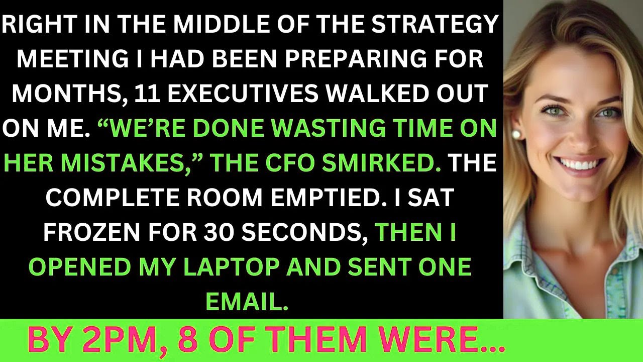 During The Strategy Meeting 11 Executives Walked Out On Me, So I Sent One Email...
