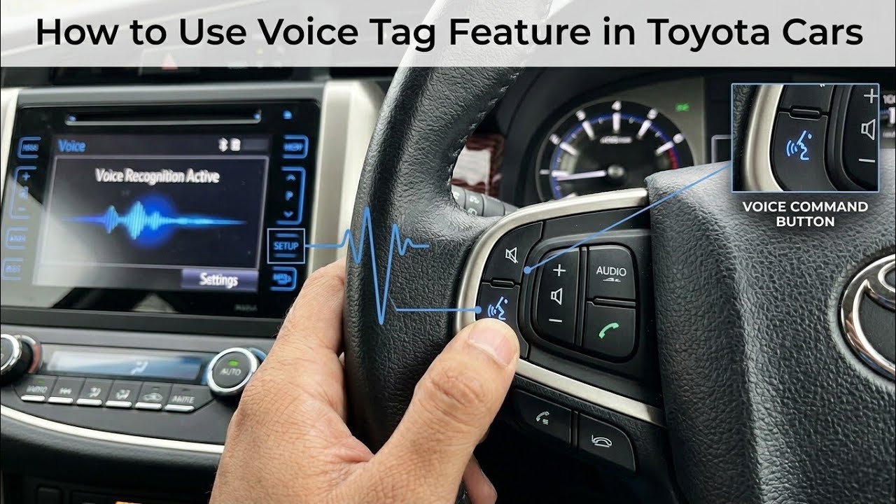 How To Use Voice recognition ( voice tag)  Toyota Fortuner & Innova Crysta