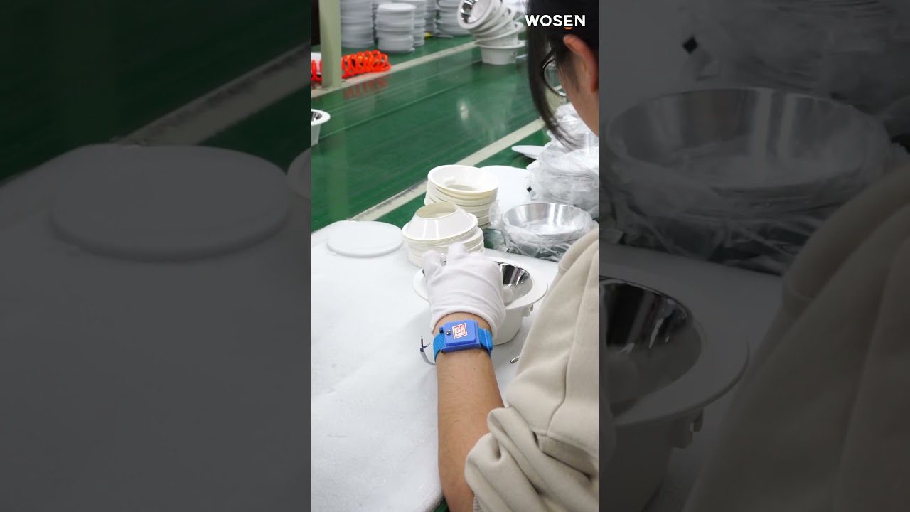 Our workers are assembling downlights  #lightmanufacturer #chinafactory #lightfactory #business