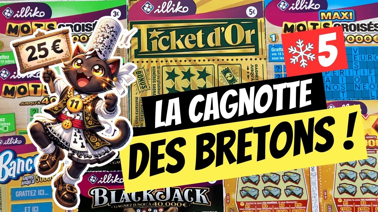 🍀 Mission Grattage : LA CAGNOTTE DES BRETONS DE L'HIVER - ÉPISODE 5 POUR 25 € ! 🤍🖤