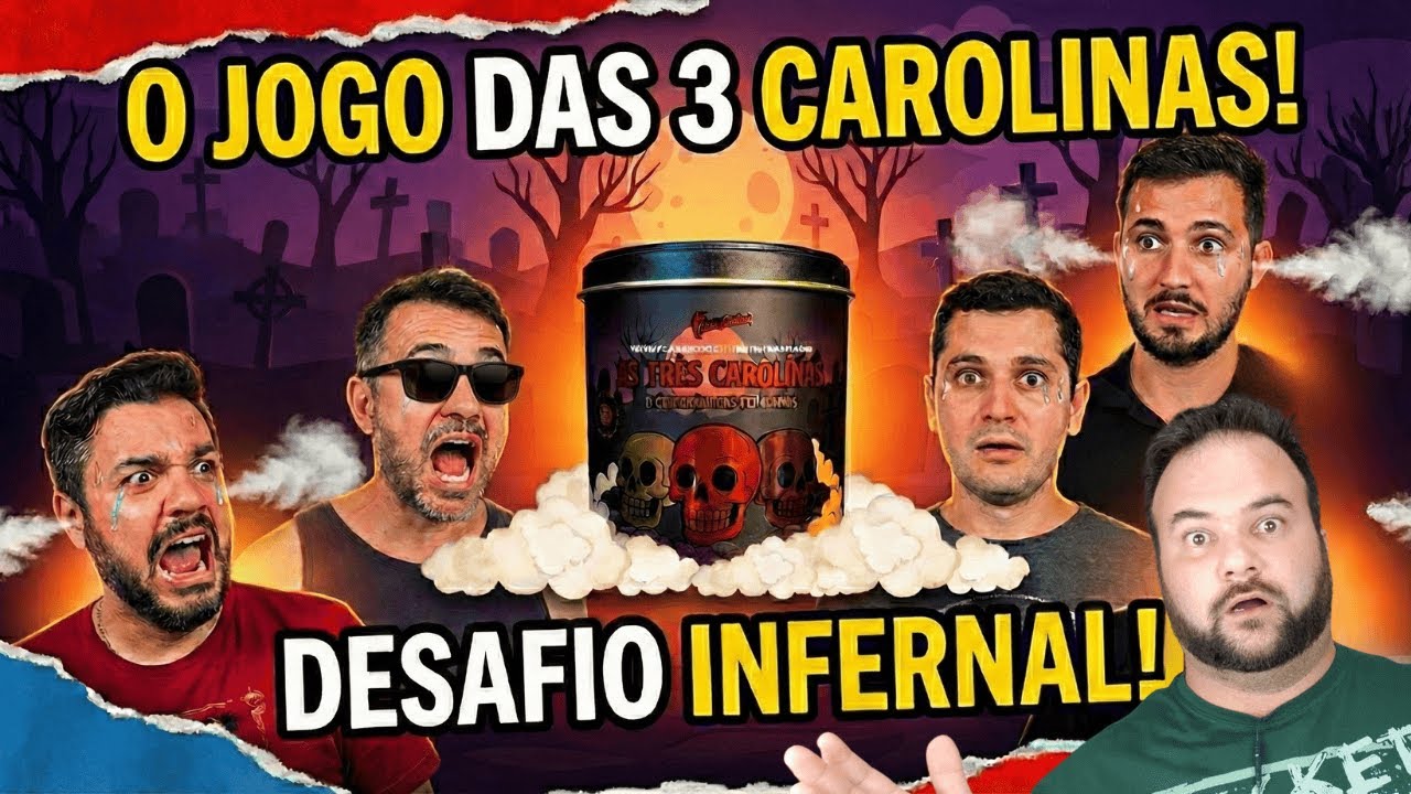 DESAFIO MORTAL: Jogando o Jogo das 3 Carolinas (Rick, Leo + Convidados)