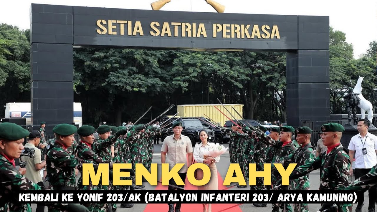 Menko AHY kembali ke Yonif 203/AK (Batalyon Infanteri 203 Arya Kamuning)