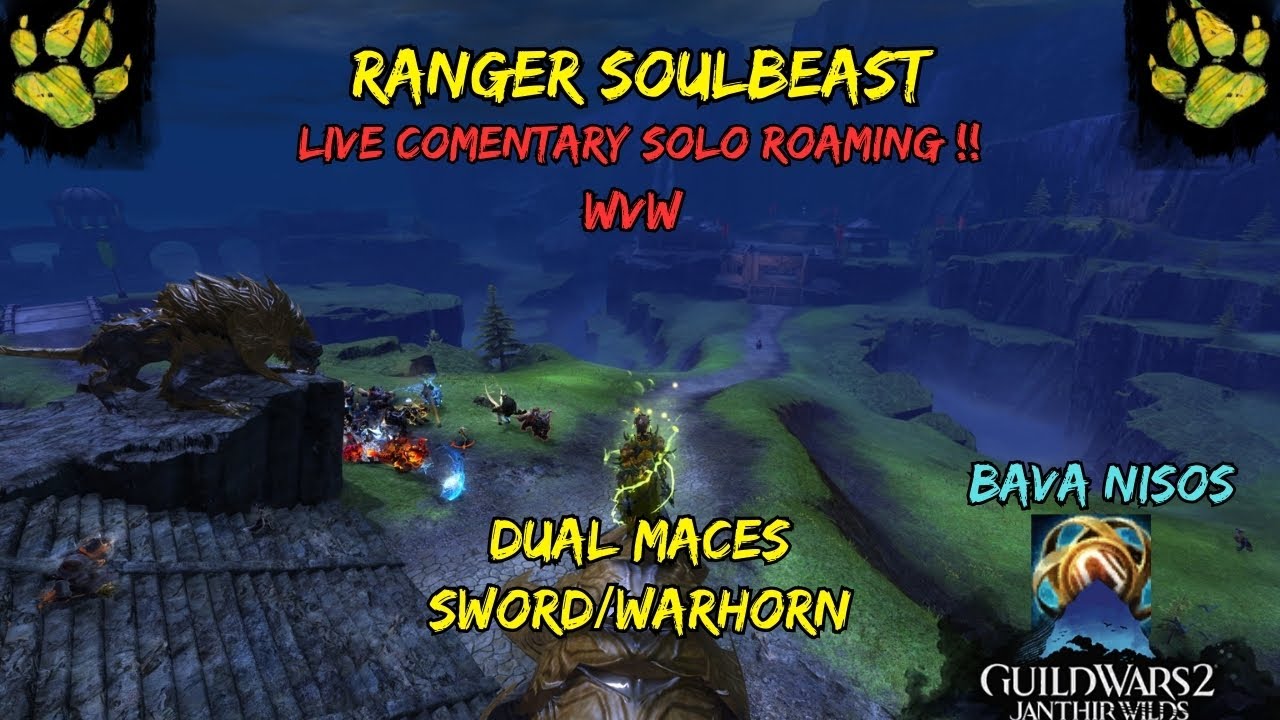 Gw2 WvW Solo Roaming Live Reactions! Ranger Soulbeast Power-Crit Build!! [Outnumbered]