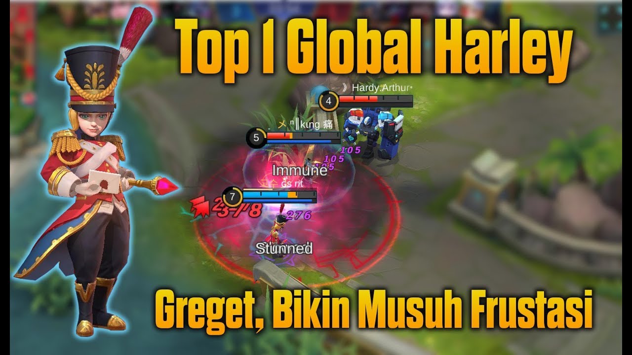 Ini Baru Top 1 Global Harley Yang Super Ngeselin Bikin Musuh Frustasi [Pro Player Harley]