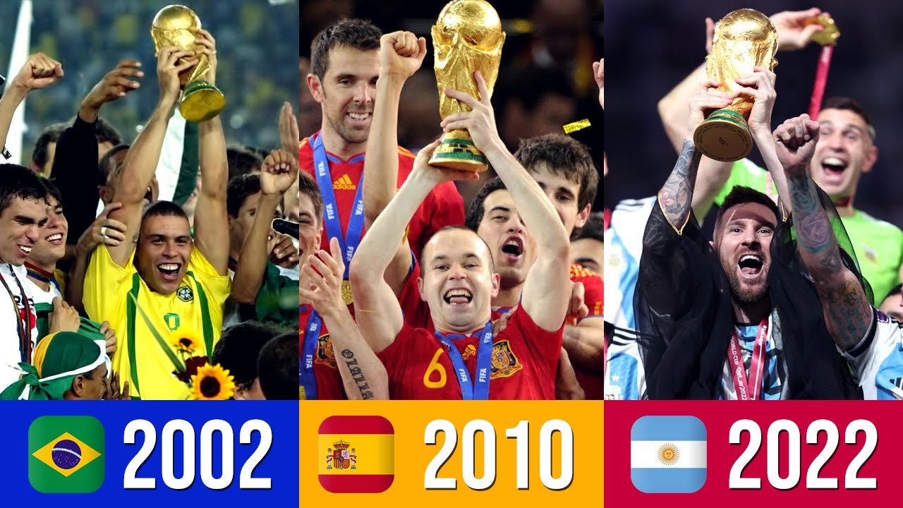جميع المنتخبات الفائزة بكأس العالم من سنة 1930 إلى 2022