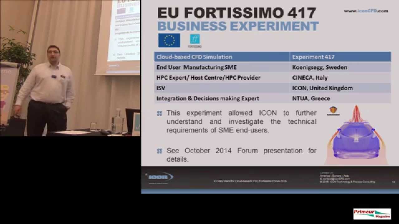 J. Papper, ICON ICON's vision for cloud based CFD