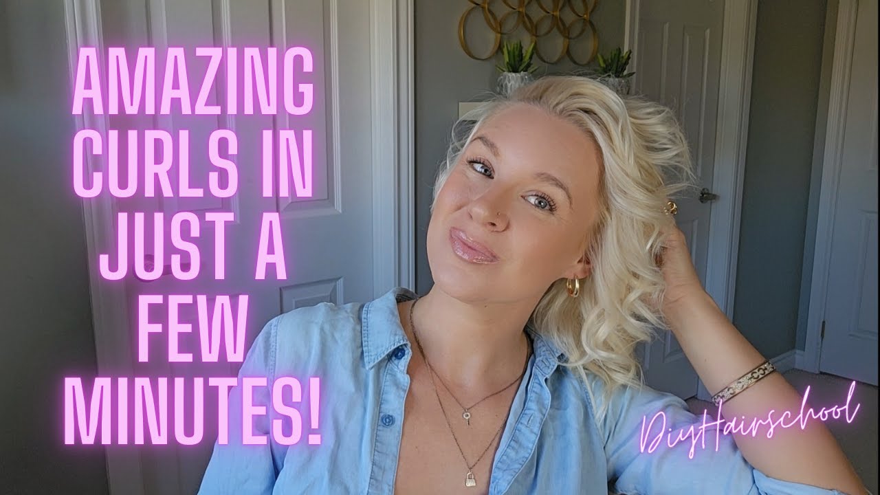 How To Curl Your Thin Hair FAST - Fast Easy Curls