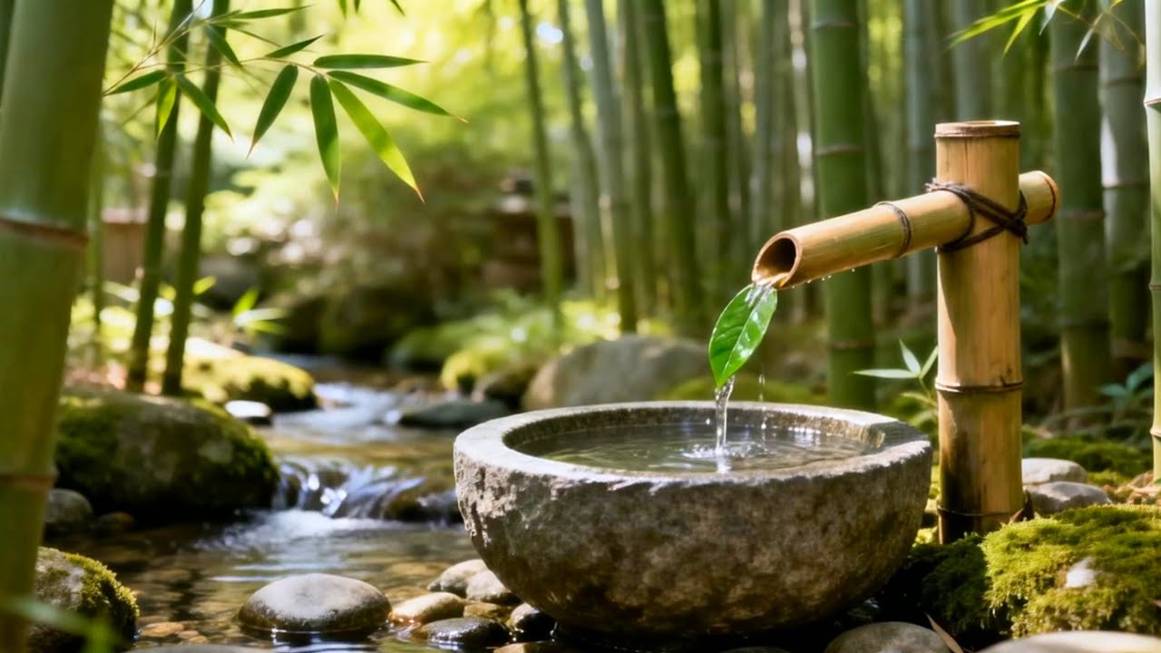 “Zen Garden Spa 🌱 Natural Water Sounds for a Tired Soul”