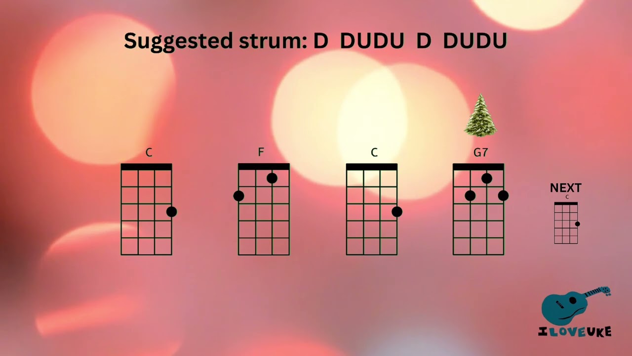 Mud - Lonely This Christmas - Ukulele play-along