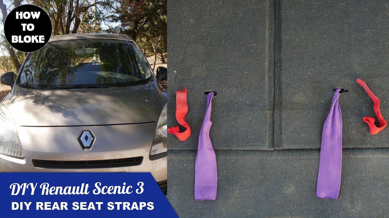 DIY Renault Grand Scenic — Rear Folding Seats Open/Close Pull Straps – Fix | Repair | Replace