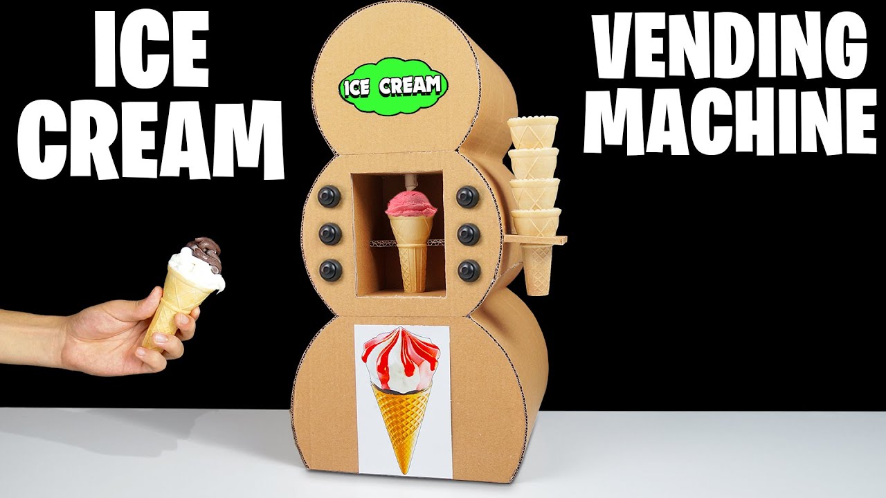 DIY How to Make Ice Cream Machine from Cardboard at Home