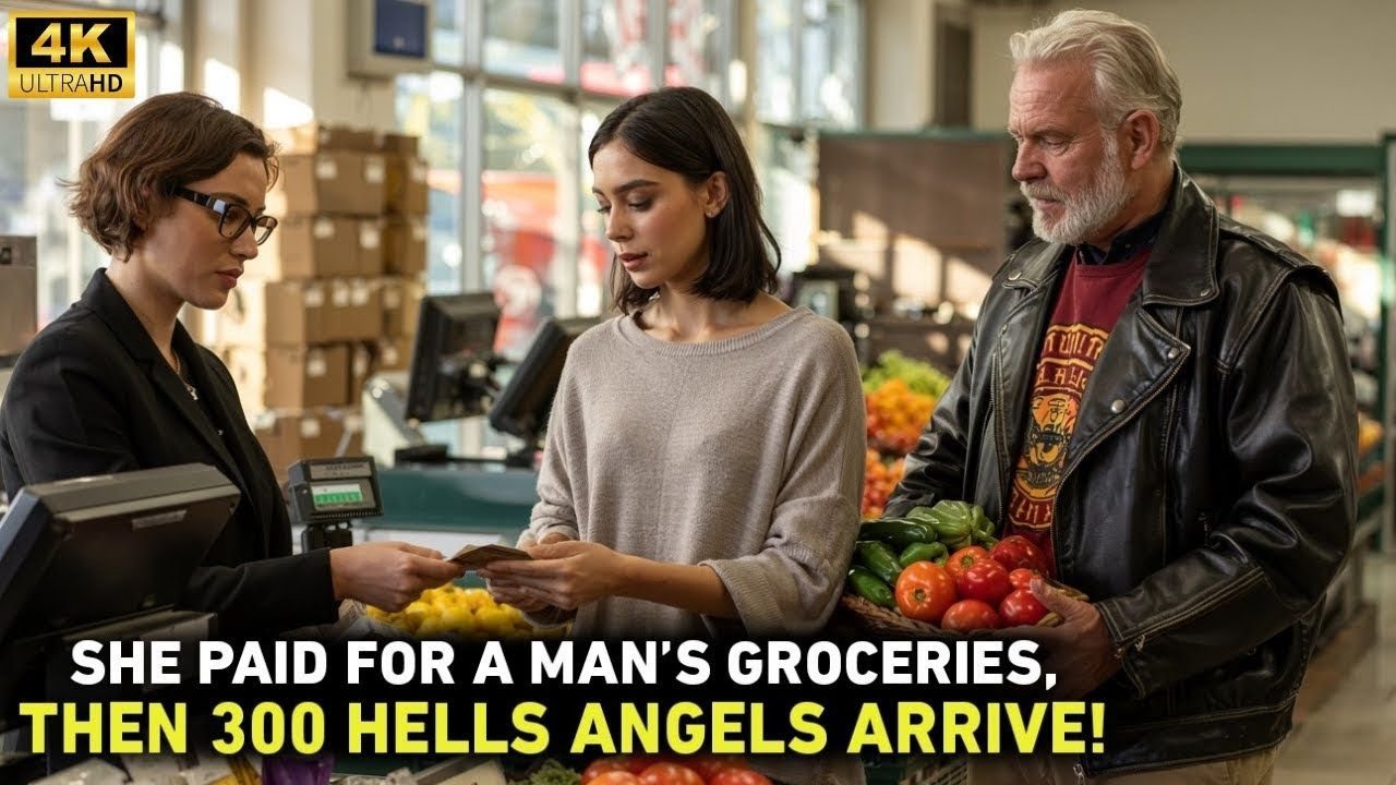 ,,Mädchen bezahlt die Einkäufe eines Mannes – Stunden später kommen 300 Hells Angels zu ihrem Haus“.