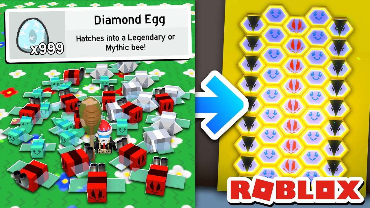 I SPENT 100,000 ROBUX on DIAMOND EGGS in BEE SWARM SIMULATOR... (ROBLOX)