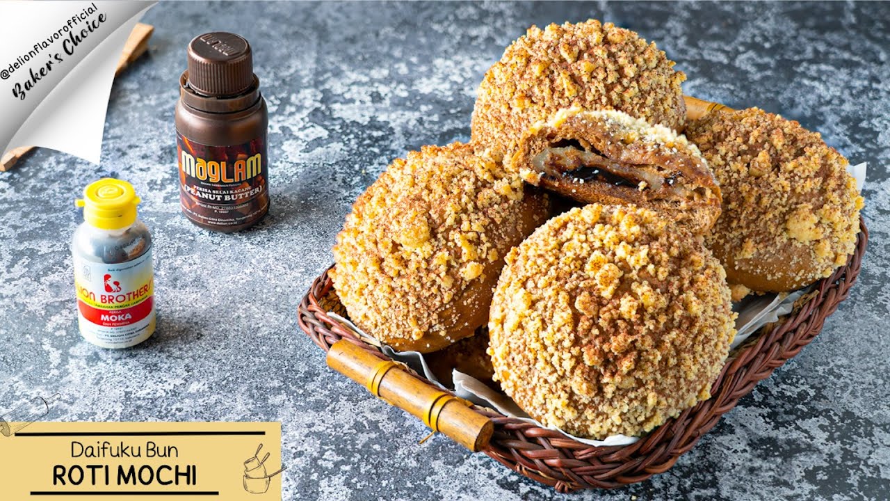 ROTI MOCHI DAIFUKU BUN | Lion Brothers Moka, Maglam Peanut Butter & Margarin Delilen