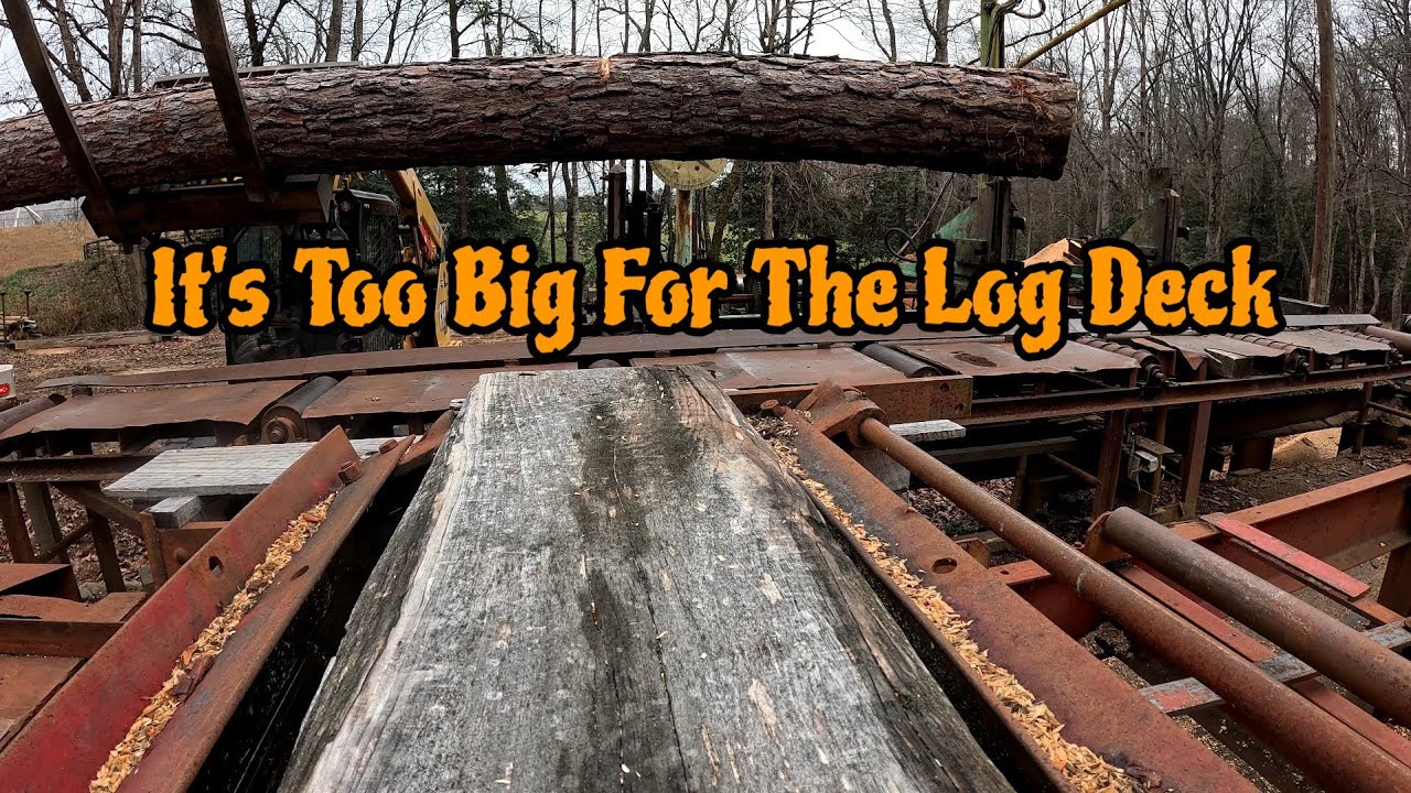The Biggest And Longest Log Ever Cut On This Frick 01-C Circular Sawmill