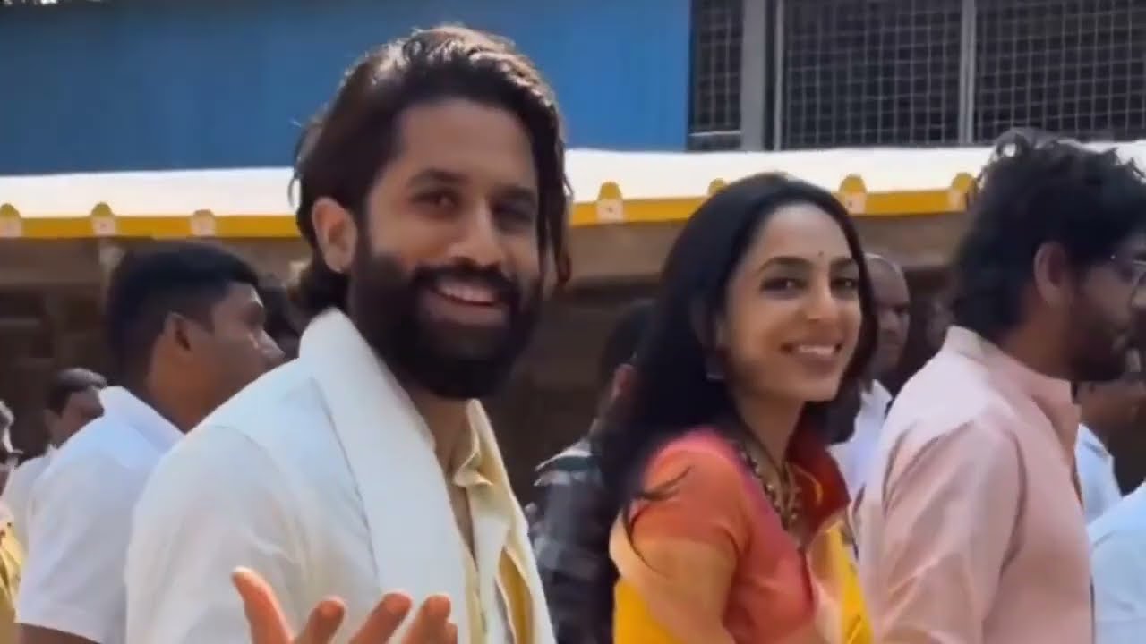 శ్రీశైలంలో నాగ చైతన్య శోబితా  | Akkineni Family in Srisailam | Naga Chaitanya | Shobitha Dulipalla