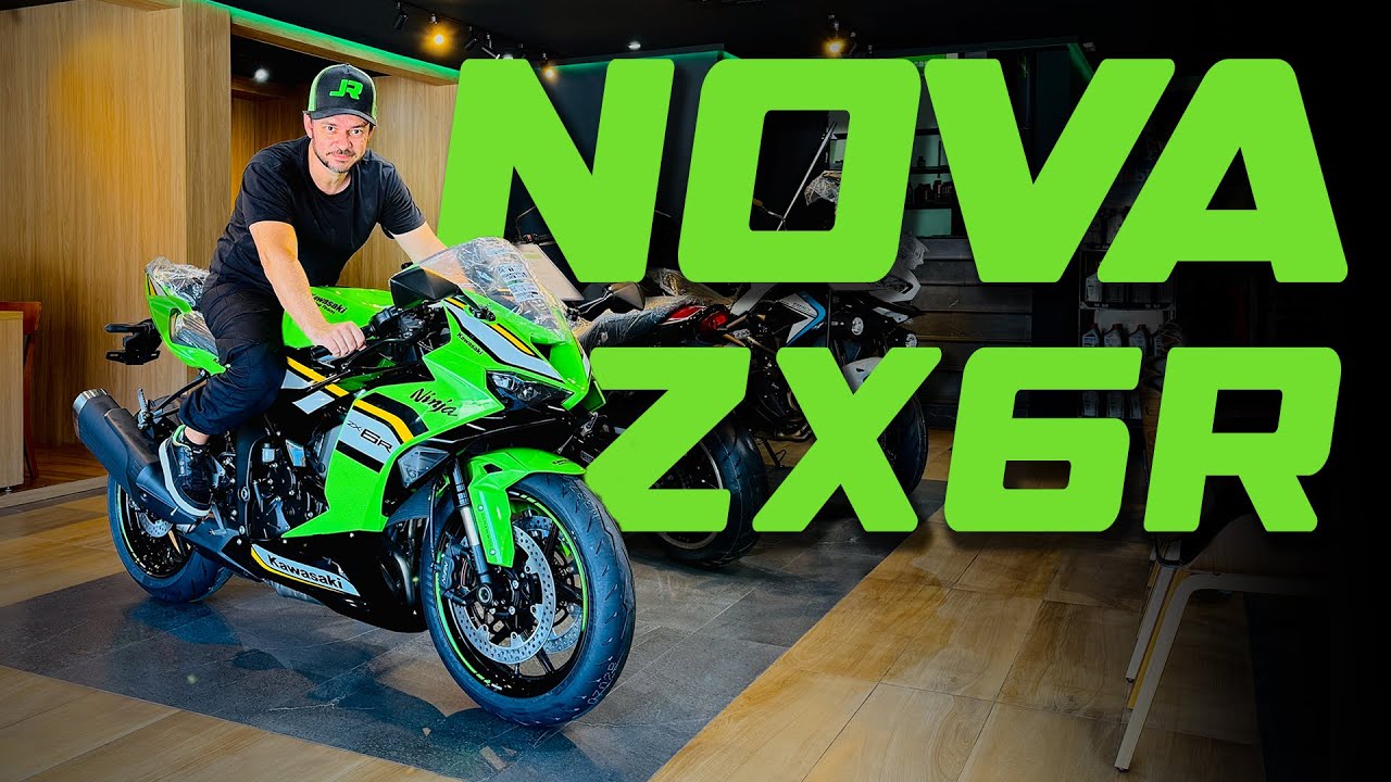 FUI CONHECER A NOVA KAWASAKI ZX6R 2025 | MOTOVLOG