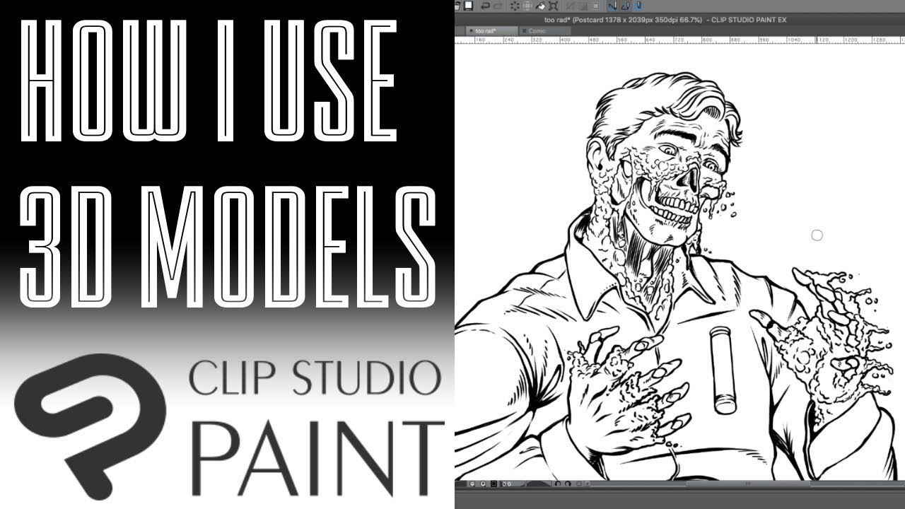 [Clip Studio] How I use 3D Models to Help me Draw