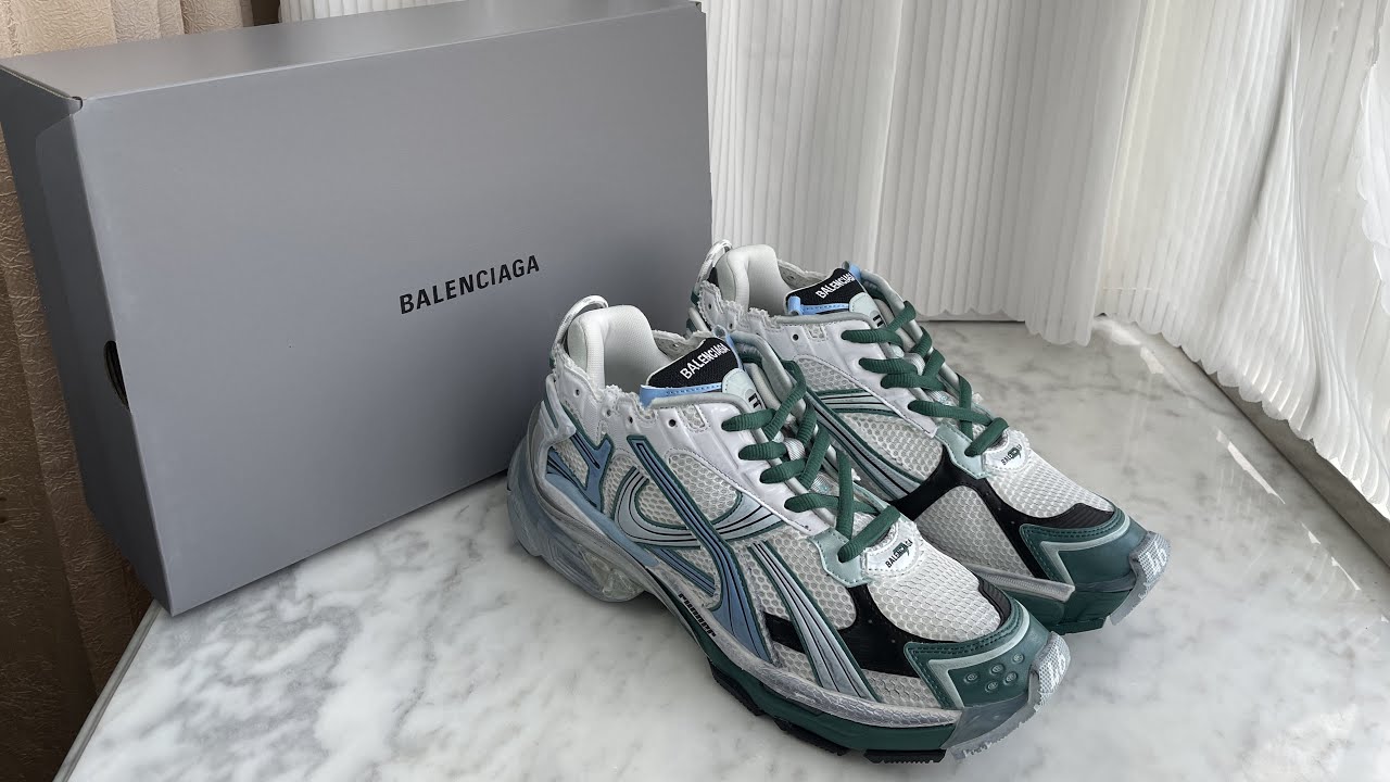 Balenciaga Runner White Teal Review #review #unboxing #shoes #sneakers