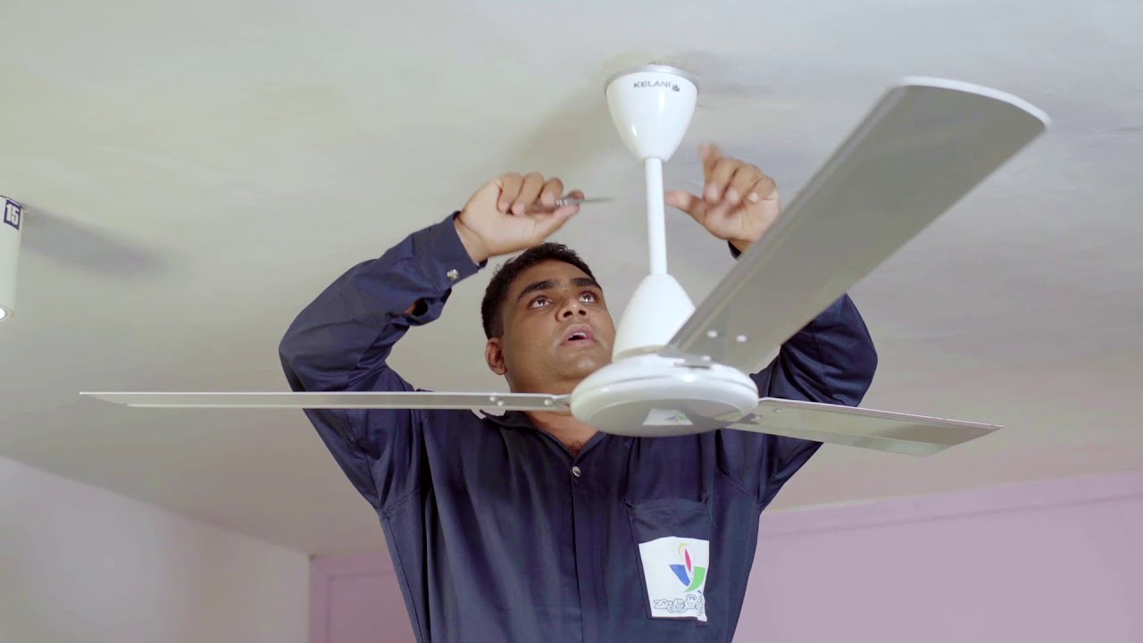 ෆෑන් එකක් සවි කරමු ( මුලසිට ) | How to Install a Kelani Breezer Fan