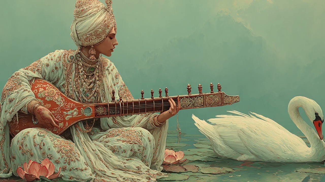 Peaceful Om Aim Sri Sarasvatayi Namaha Mantra | Wisdom & Creativity 🌸🙏✨